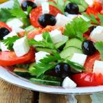 Классический греческий салат рецепт с фото по домашнему